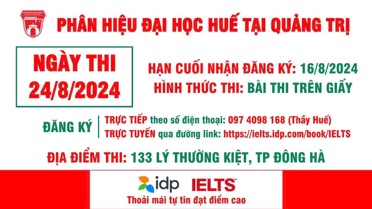 CƠ HỘI ĐĂNG KÝ THI IELTS